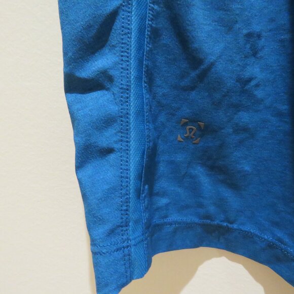 LULULEMON Pace Breaker Short 9" *Linerless Heathered Texture Printed Vivid Aqua - Picture 7 of 11